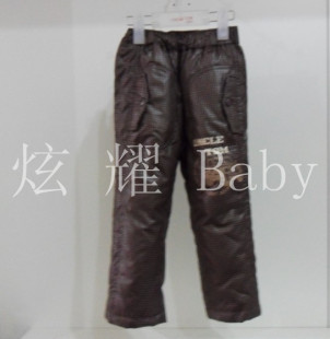  奥克汤姆新款童装男童羽绒裤 儿童加厚休闲运动长裤10016225