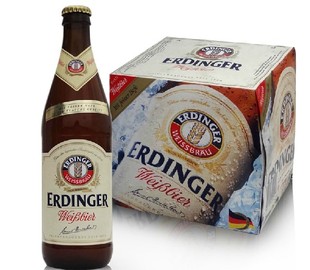  德国原装【进口啤酒】艾丁格（爱定格）小麦啤酒500ml*12瓶 整箱