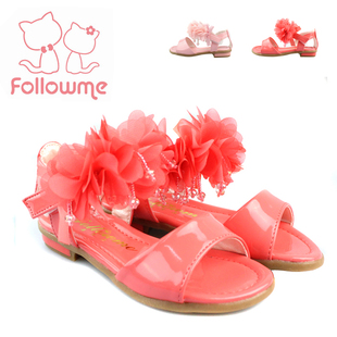  夏季新款 正品富罗迷童鞋 女童韩版凉鞋 儿童绣花公主潮单鞋