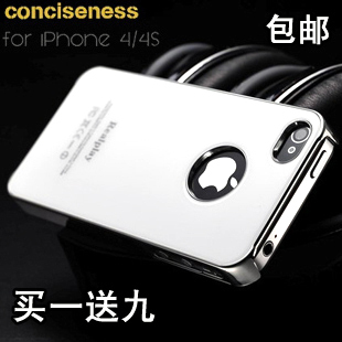  Realplay 正品iphone4S手机壳 防刮玻璃外壳 苹果4S手机壳保护套