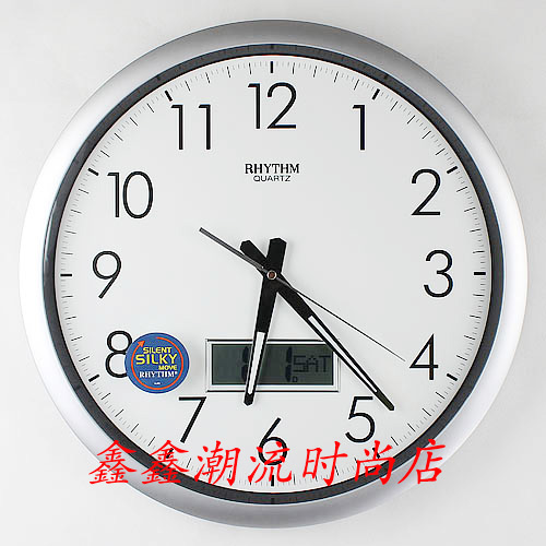 日本RHYTHM丽声钟表/丽声时尚挂钟/扫描+日历/丽声CFG702在类目 家居饰品, 家居钟饰/闹钟, 挂钟中 - 来自Buy2taobao.com提供专业的淘宝代购服务