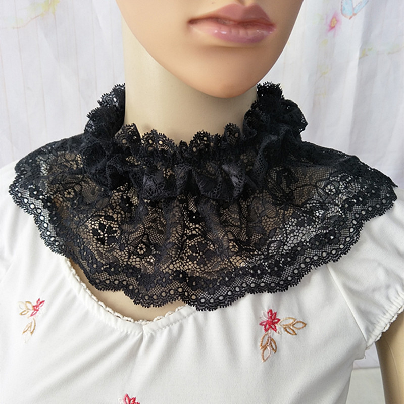 grey Beige orange Korean Edition Versatile Lace Socket The collar False collar Neck ring black Collar Sweater collarin the Accessories/Leather belt/Hat/Muffler , Muffler/Scarves/Shawl category - from Buy2taobao.com to provide professional Taobao agent buy service