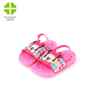  夏季 迪士尼米奇儿童休闲拖鞋 男童女童沙滩鞋一字套脚凉鞋