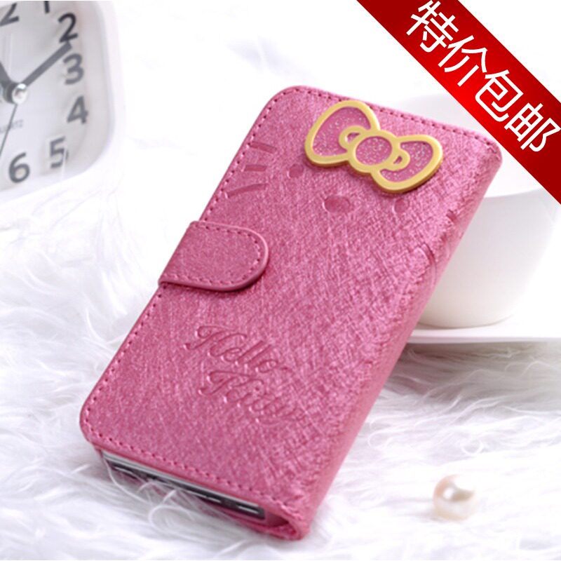 最新款hellokitty苹果4手机壳4s手机套iphone5皮套苹果5保护套女