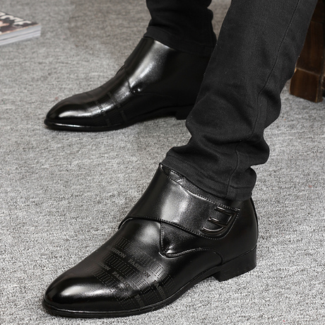 威特韩版时尚高帮鞋短靴男士潮鞋休闲鞋英文商