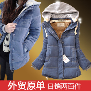  晴天家韩版秋冬新款品质女装羽绒棉服棉衣加厚耐寒中长款外套