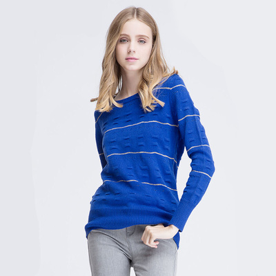 LGG女装2016秋冬系列长款毛衣长袖针织衫简约百搭款O056