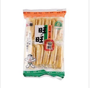 特价零食饼干批发焙烤型膨化食品精选大米旺旺仙贝52g/包