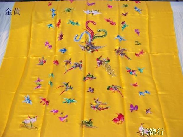 手工绣花百鸟朝凤真丝软缎被面被套传统中式婚庆床品|msdalam kategori seperai dan bantal, Quilt - dari Buy2taobao.com untuk memberikan perkhidmatan ejen Taobao profesional membeli