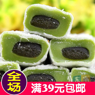  台湾零食 雪之恋手工麻薯绿茶味180g 非常Q的糕点点心