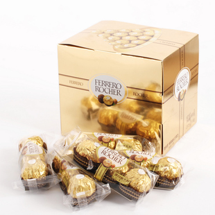  进口巧克力 费列罗巧克力48粒金莎T3散装 零食品生日礼物特价包邮