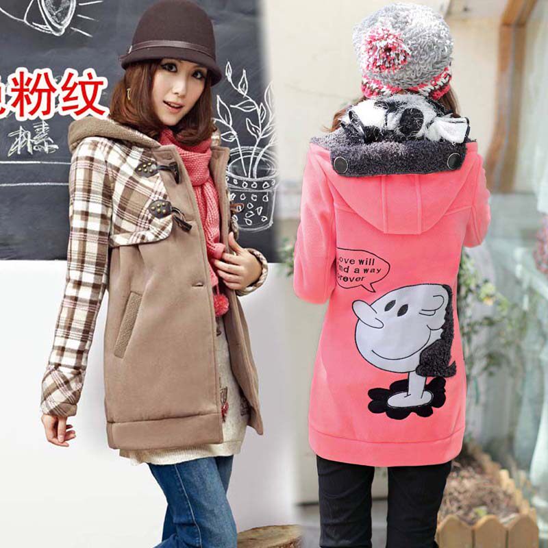 棉衣/棉服阿依莲日韩甜美卡通高中<em>学生装</em>女冬