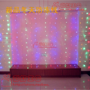  LED彩灯闪灯灯串 防水婚庆节日彩灯 窗帘灯闪灯窗户店面房间装饰