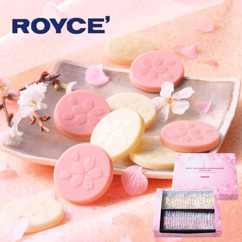 包邮现货日本进口零食季节限定ROYCE樱花花瓣巧克力片女友生日情|ruв категории закуски/орехи/специальность, шоколад, шоколадные изделия - от Buy2taobao.com для оказания профессиональной услуги покупки агента Taobao