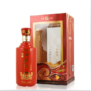  【整箱价，共6瓶】西凤酒红色10年金藏 品质的典范 45度500ML新品