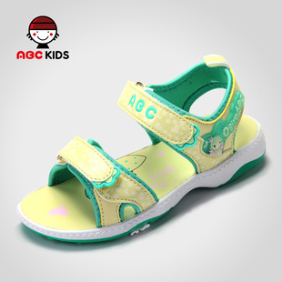  夏季新款ABC童鞋专柜正品可爱卡通魔术贴女童凉鞋Y3212837D