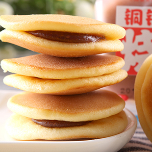  福建特产零食 盼盼铜锣烧 5元10小包 红豆味 哆啦a梦最爱