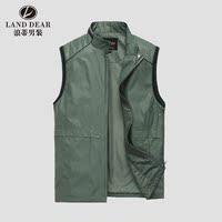 浪蒂2013春秋季新款男士休闲<em>马甲</em>中年<em>男装</em>薄