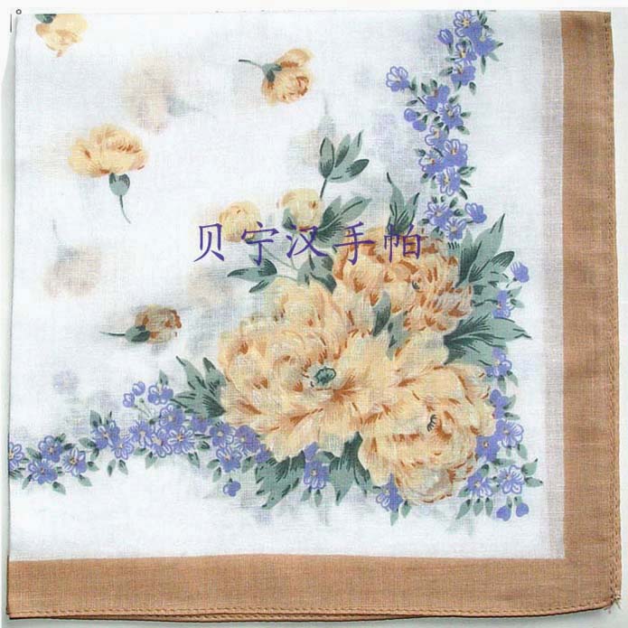 贝宁汉手帕·花容月貌 全棉印花手绢在类目 服饰配件/皮带/帽子/围巾, 手帕中 - 来自Buy2taobao.com提供专业的淘宝代购服务