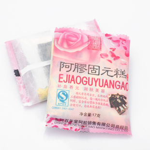  正品山东阿胶东阿百年堂阿胶块熬桃花阿胶糕固元膏即食30片