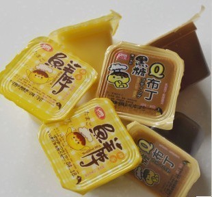  千口美黑糖果冻年货鸡蛋布丁散装250G零食批发包邮