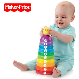 United States Mattel, Fisher toy Shoppe early education a genuine puzzle of enlightenment together after the Rainbow Cup K7166