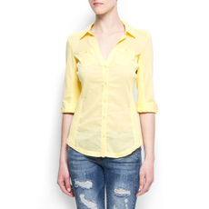 женская рубашка mango2012 весной новый рубашку