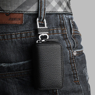  特价新品 韩版品牌正品男士汽车钥匙包男牛皮腰挂多功能女士锁匙