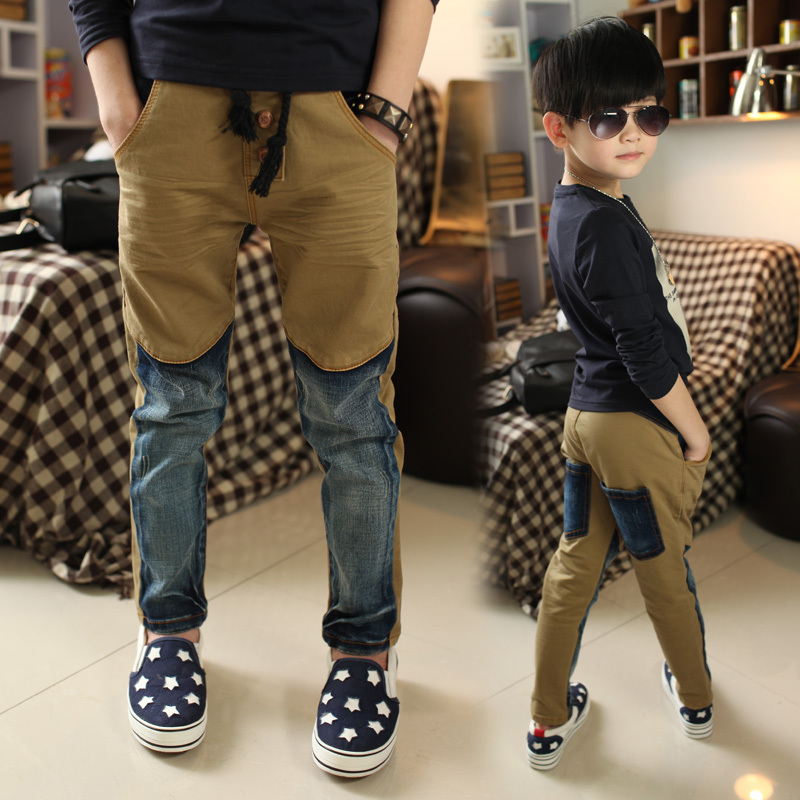 宝宝秋冬装男童牛仔裤...