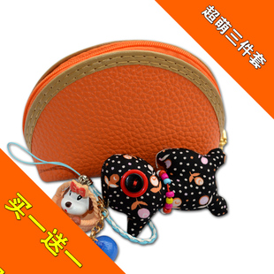  新款女零钱包小钱包女潮女士手拿包女式钥匙包零钱包三件套