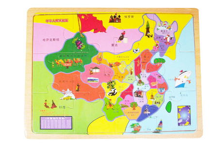 【天天特价】益智拼图 中国省份地图 木制玩具