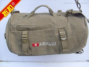  包邮 帆布圆桶包休闲帆布包双肩单肩手提多功能运动包斜跨包特价