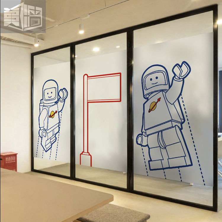 乐高宇航员透明背胶玻璃贴lego教育辅导班静电磨砂玻璃贴在类目 家居饰品, 贴饰, 瓷砖/玻璃贴中 - 来自Buy2taobao.com提供专业的淘宝代购服务