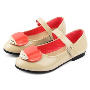 新款儿童皮鞋 韩版女孩漆皮PU单鞋女童低跟公主鞋宝宝鞋包邮