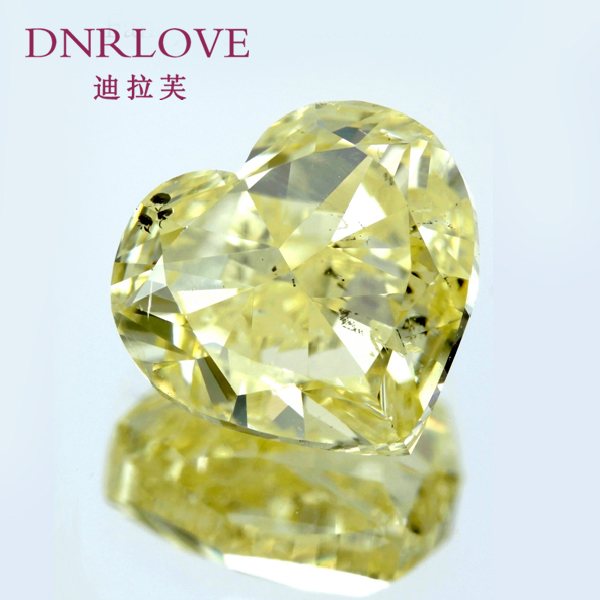 迪拉芙正品 裸钻2.01克拉 心形淡彩黄色钻石特价 GIA证书异形彩钻 迪拉芙正品 裸钻2.01克拉 心形淡彩黄色钻石特价 GIA证书异形彩钻