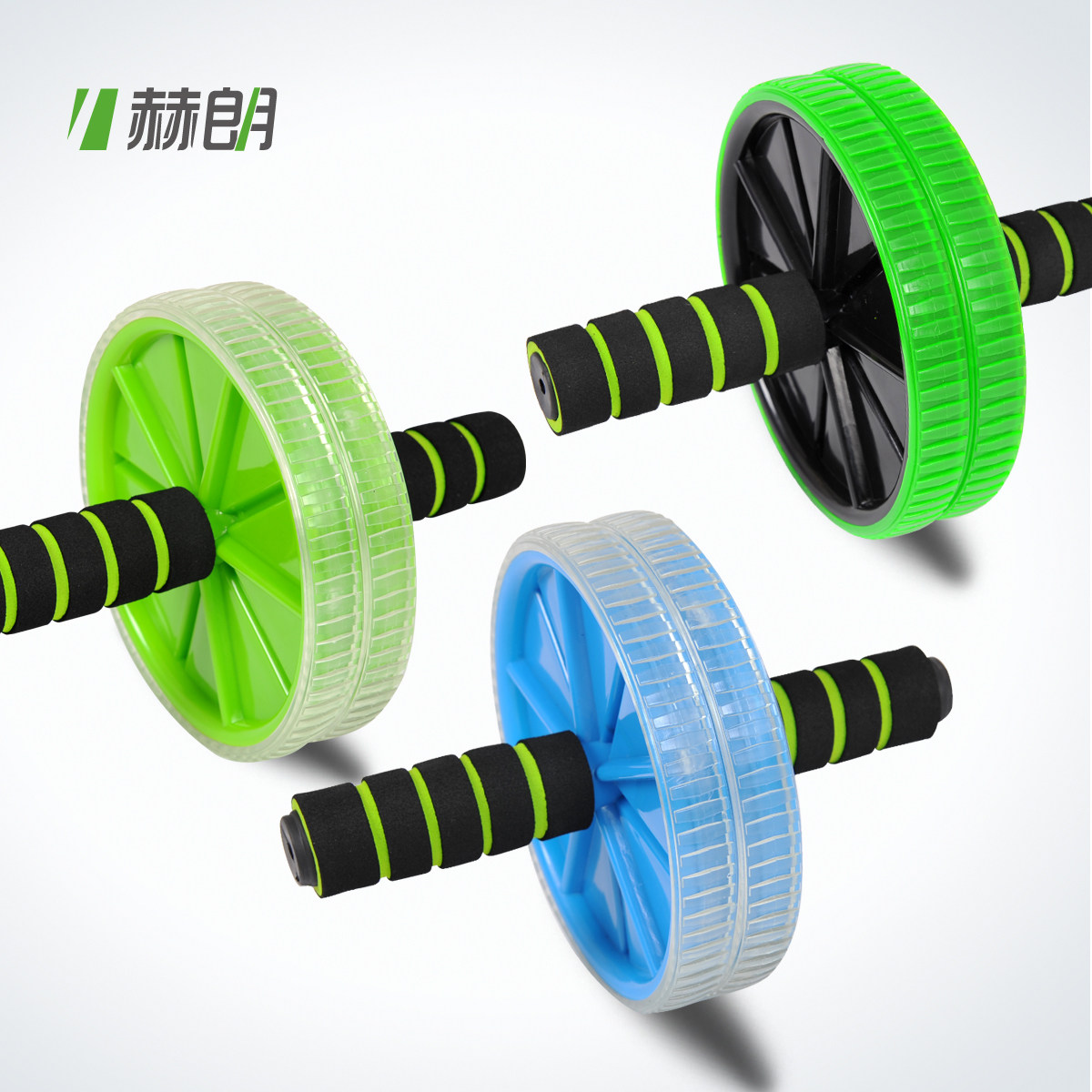 Helangjian abdominal wheel abdominal muscle wheel equipped fitness round of wheel your abdominal exercise machines fitness equipment mute package mail