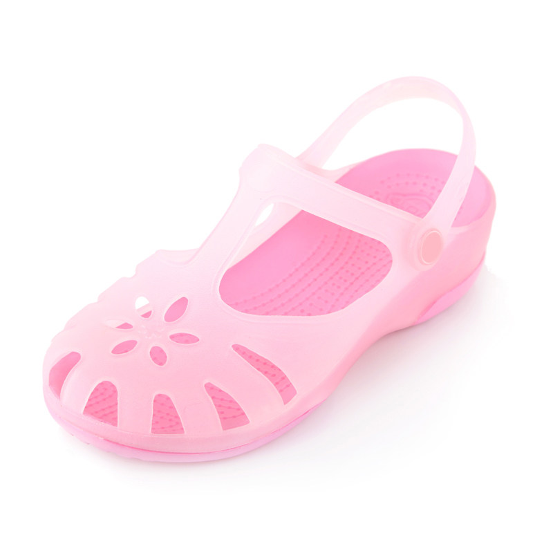 Product kalimalizhen color-changing hole in summer shoes, jelly sandals, flat shoes with slippers, massage sandals