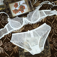 法国意大利内衣<em>大牌</em>性感蕾丝不聚拢欧美<em>文胸</em>内