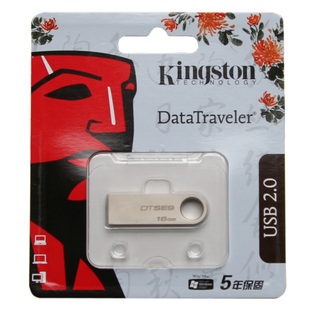 金士顿优盘16gu盘dtse9 16u盘金属可爱迷你定