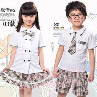  夏季儿童学院风中小学生男女校服幼儿园园服套装六一合唱表演出服