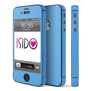 iSido iphone4贴纸手机贴膜 iphone4s贴膜全身贴膜 苹果彩色贴膜