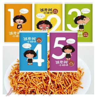  批发 特价秒杀 台湾美食张君雅小妹妹系列BBQ5点心面 五连包 110g