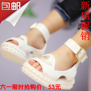  正品包邮女鱼嘴鞋休闲运动风罗马夏款儿童凉鞋时尚凉鞋亲子鞋