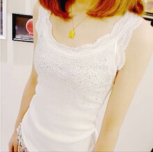 Summer Lace Bra Jeans Slim small wild strap halter vest bottoming bottoming shirt spring and summer