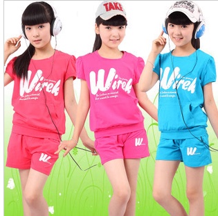 <em>12 13岁女孩</em>童装女童<em>短裤</em>套装中大童女装夏装