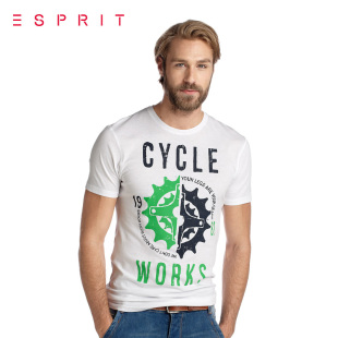  [限时特价]新品 ESPRIT 男装EDC系列 时尚印花舒适短袖T恤PD5802F