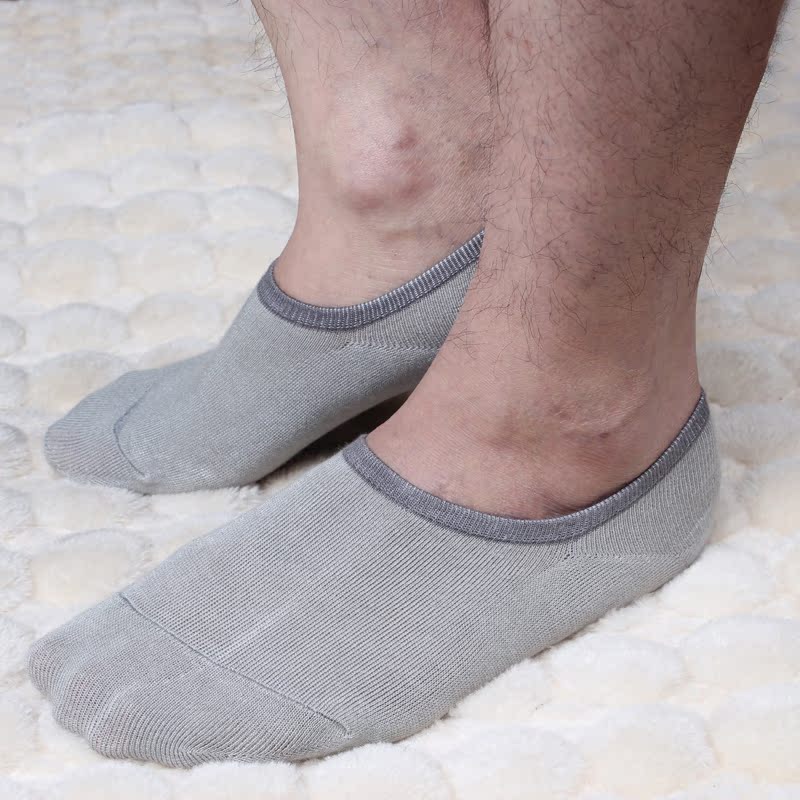 袜子 纯棉 男士夏季 船袜 隐形袜 网眼透气 薄款