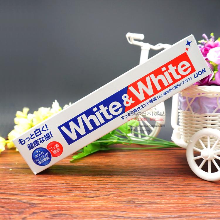 现货 日本采购 WHITE&WHITE美白牙膏150g薄荷增白亮白去垢去烟渍在类目 洗护清洁剂/卫生巾/纸/香薰, 洗发沐浴/个人清洁, 口腔护理, 牙膏中 - 来自Buy2taobao.com提供专业的淘宝代购服务