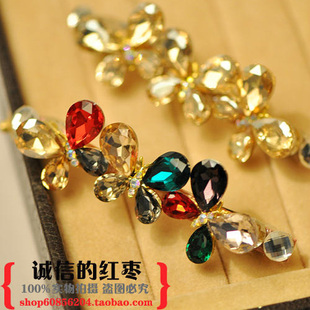  [红枣家]饰品专柜结婚头饰发饰水晶蝴蝶结发夹发卡新娘韩国水钻