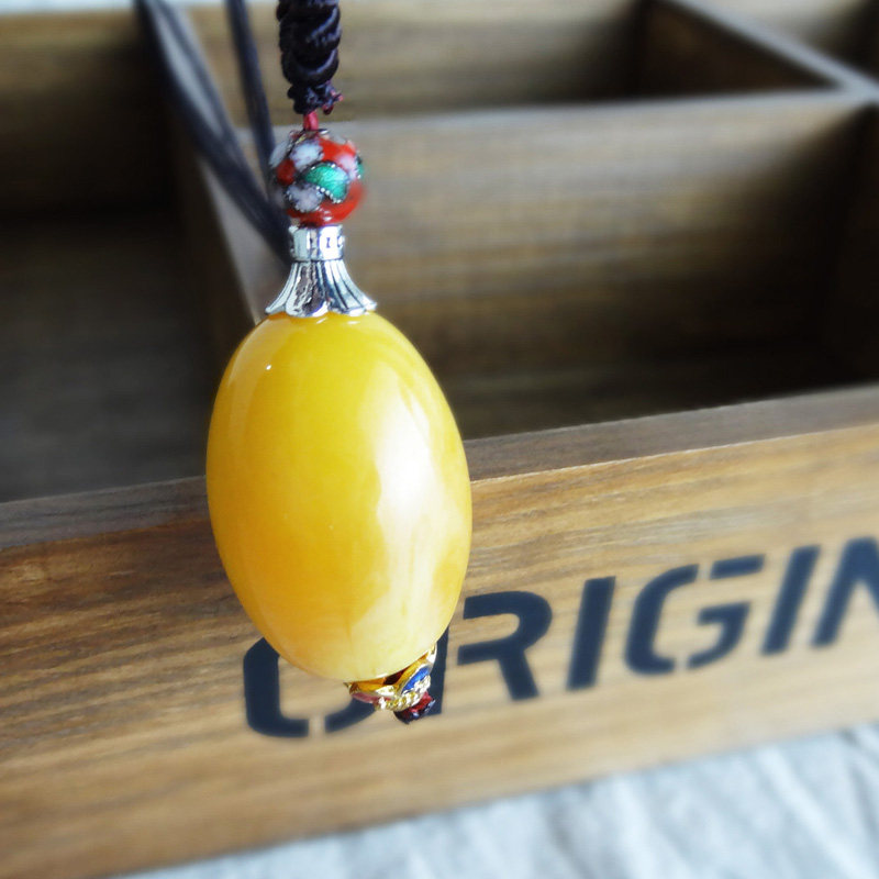 富贵球 2013新款<em>蜜蜡</em>长款<em>挂件</em> <em>毛衣</em>链 可调节长